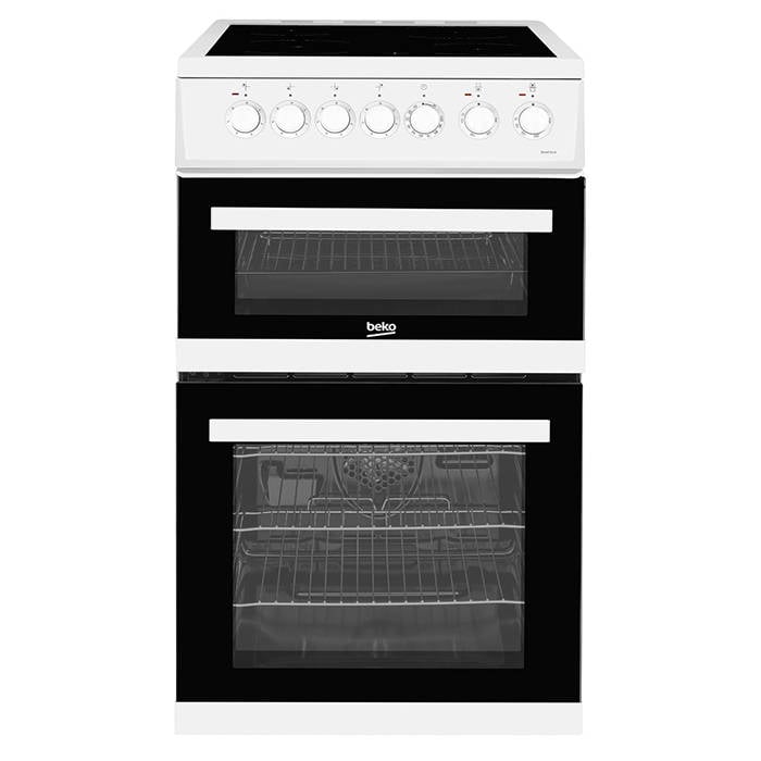 EDVC503W Beko Electric Cooker with Double Oven and Ceramic Hob 1