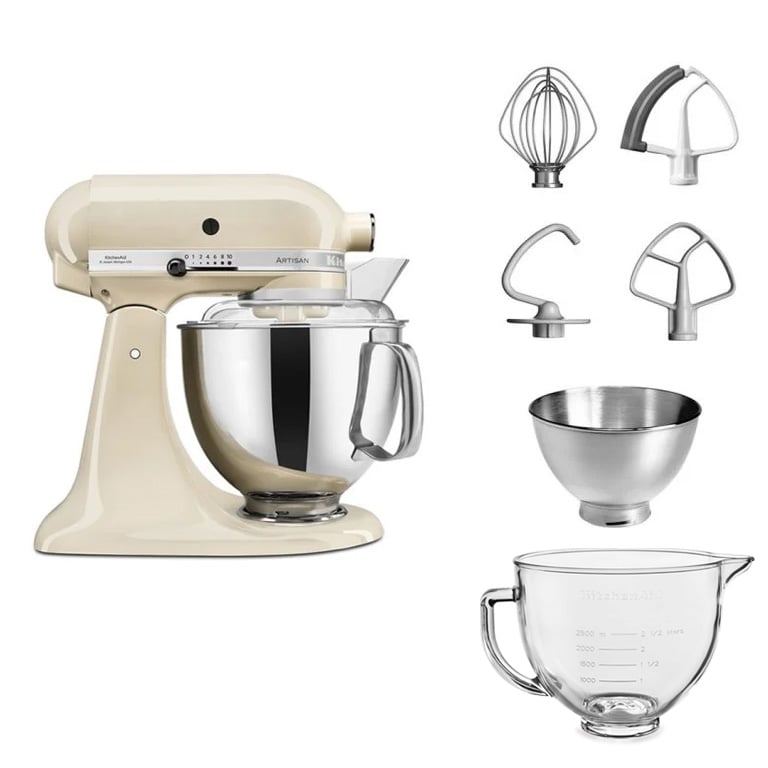 KitchenAid Almond Cream 175 stand mixer with free gift