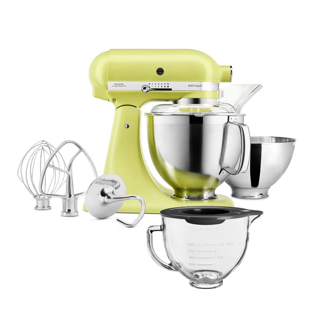 KitchenAid 185 Kyoto Glow Artisan stand mixer with Free Glass Bowl