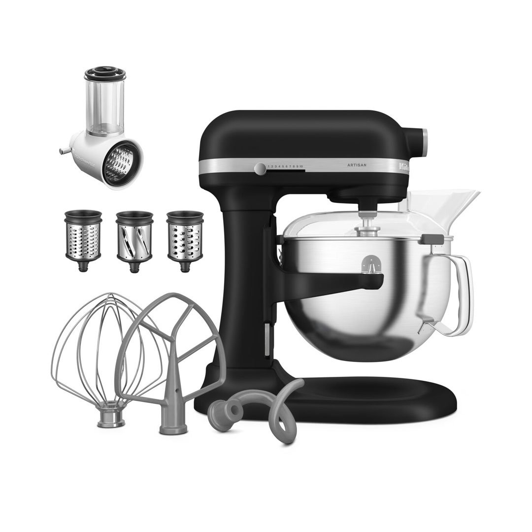 KitchenAid matte black 5.6 l bowl lift stand mixer with free gift