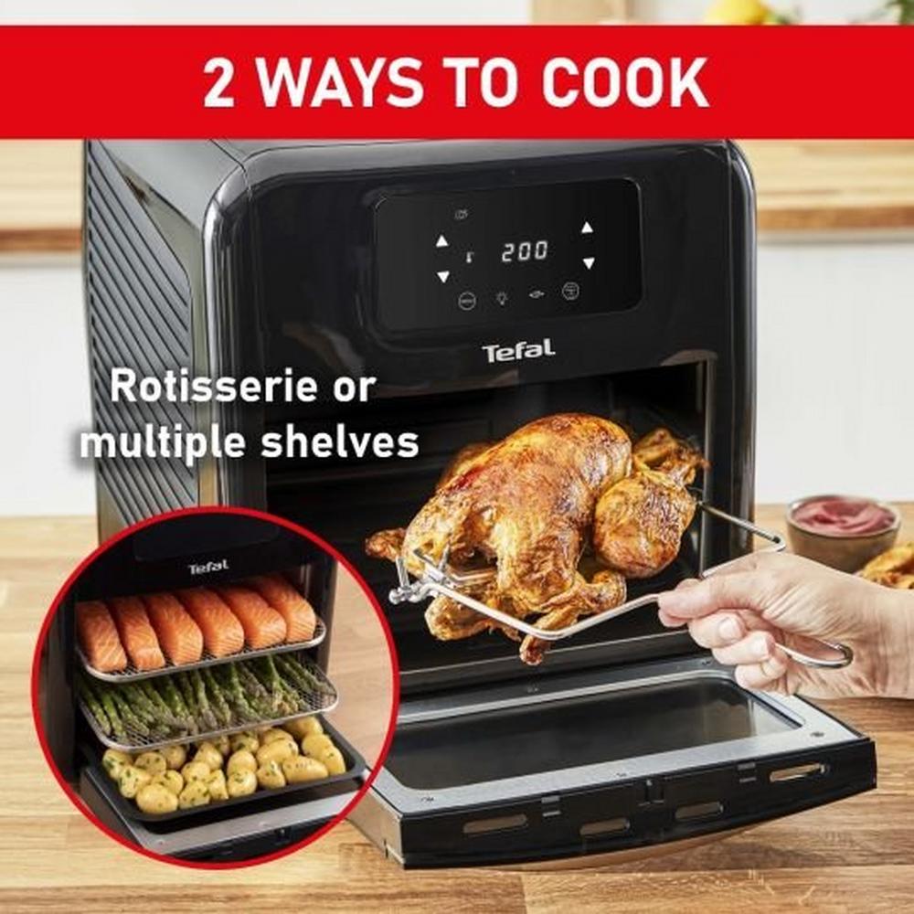 Tefal FW501827 EasyFry 9 In 1 Air Fryer Oven Grill & Rotisserie ...