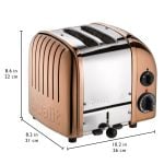 Dualit 2 slot copper toaster