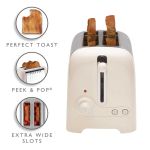 Dualit lite 2 slot toaster in canvas white