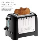 Dualit Lite 2 slot toast in gloss black