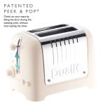 Dualit lite 2 slot toaster in canvas white