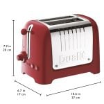 Dualit Lite 2 slot toast Gloss Red