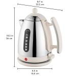 Dualit Lite 1.5L kettle canvas white 72003