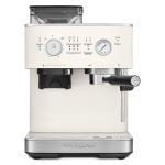 KitchenAid Semi Automatic Espresso Machine with Burr Grinder in porcelain white