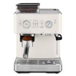 KitchenAid Semi Automatic Espresso Machine with Burr Grinder in porcelain white