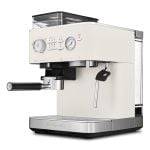 KitchenAid Semi Automatic Espresso Machine with Burr Grinder in porcelain white