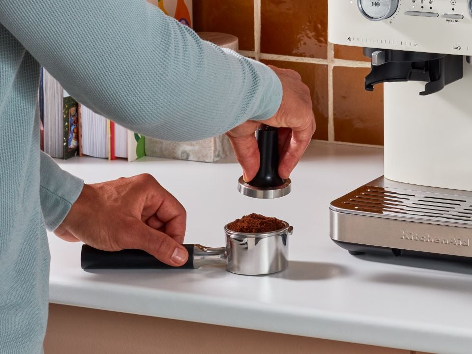 KitchenAid Semi Automatic Espresso Machine with Burr Grinder 