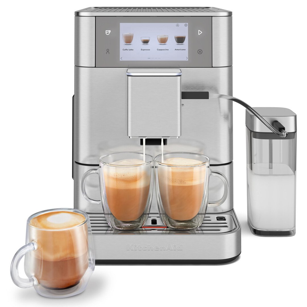 KitchenAid KF8 Fully automatic coffee machine in stainless steel