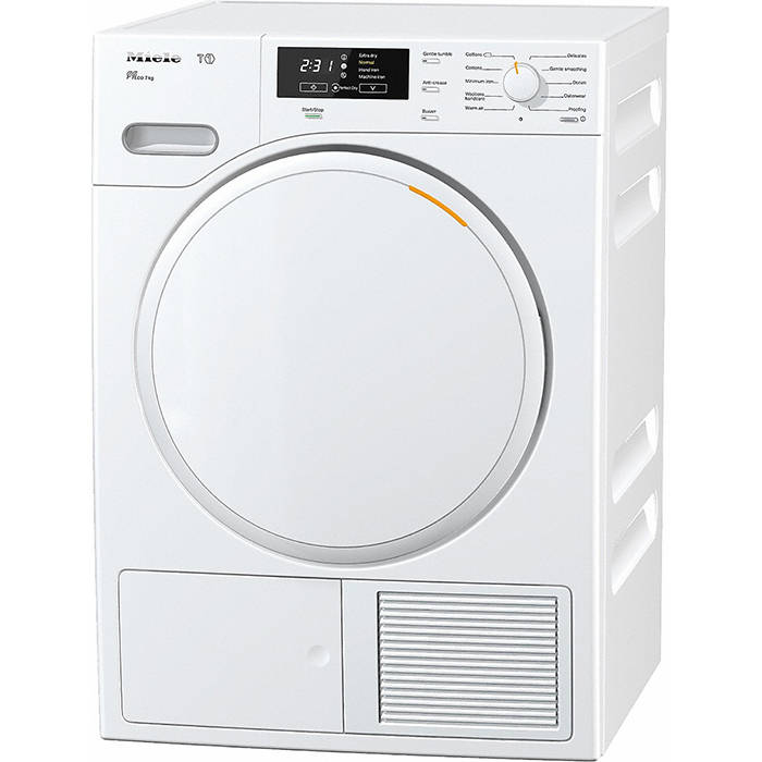 Miele TMB140WP T1 7Kg Heat Pump Tumble Dryer With perfect Dry - White ...