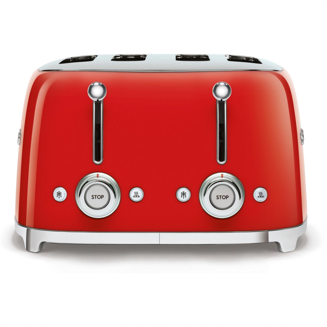 Smeg TSF03RDUK Retro Style 4 Slice Toaster - Red - Gerald Giles