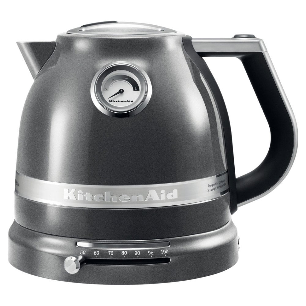 KitchenAid 5KEK1522BMS Artisan Retro Kettle Medalion Silver Gerald