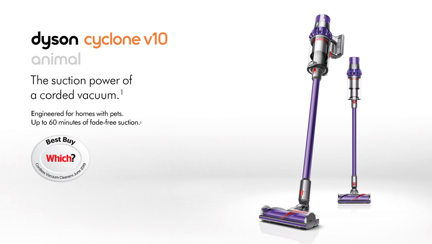 Dyson V10 Animal Cyclone Cordless Stick Vacuum Cleaner Purple Gerald Giles